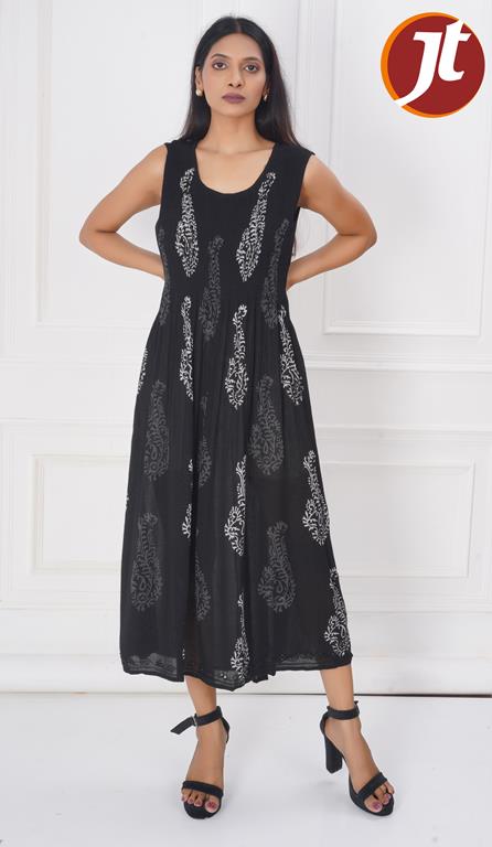 WOMEN WESTERN BOBBIN DRESS C/S
